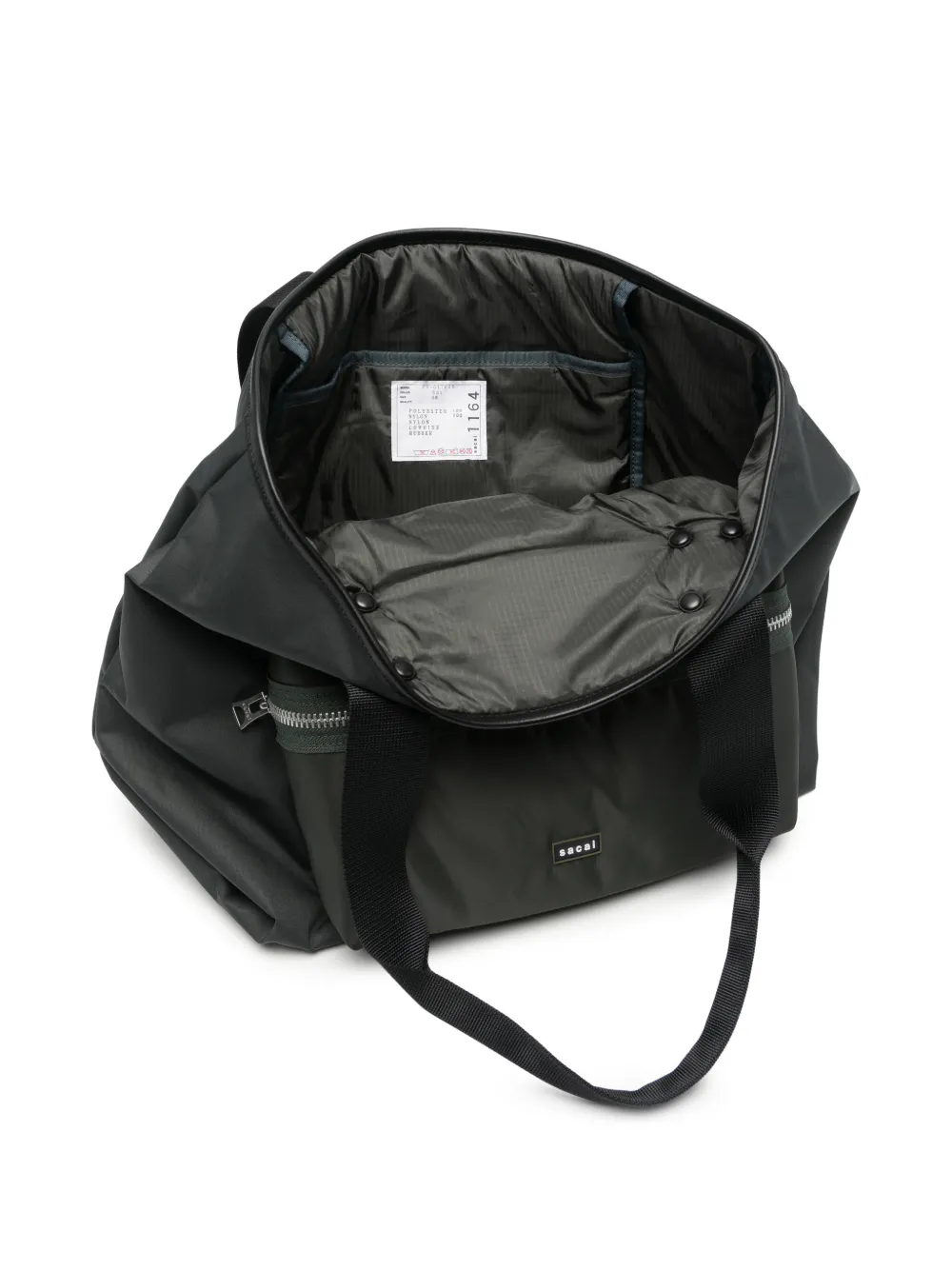 sacai Large Zip-pocket Tote Bag in Black, view 5