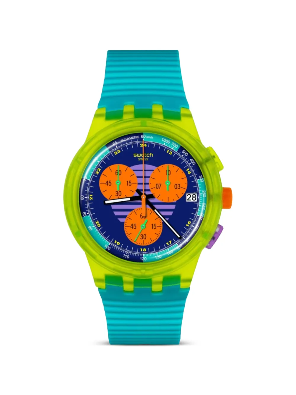 Swatch Neon Wave 42mm watch - Blu
