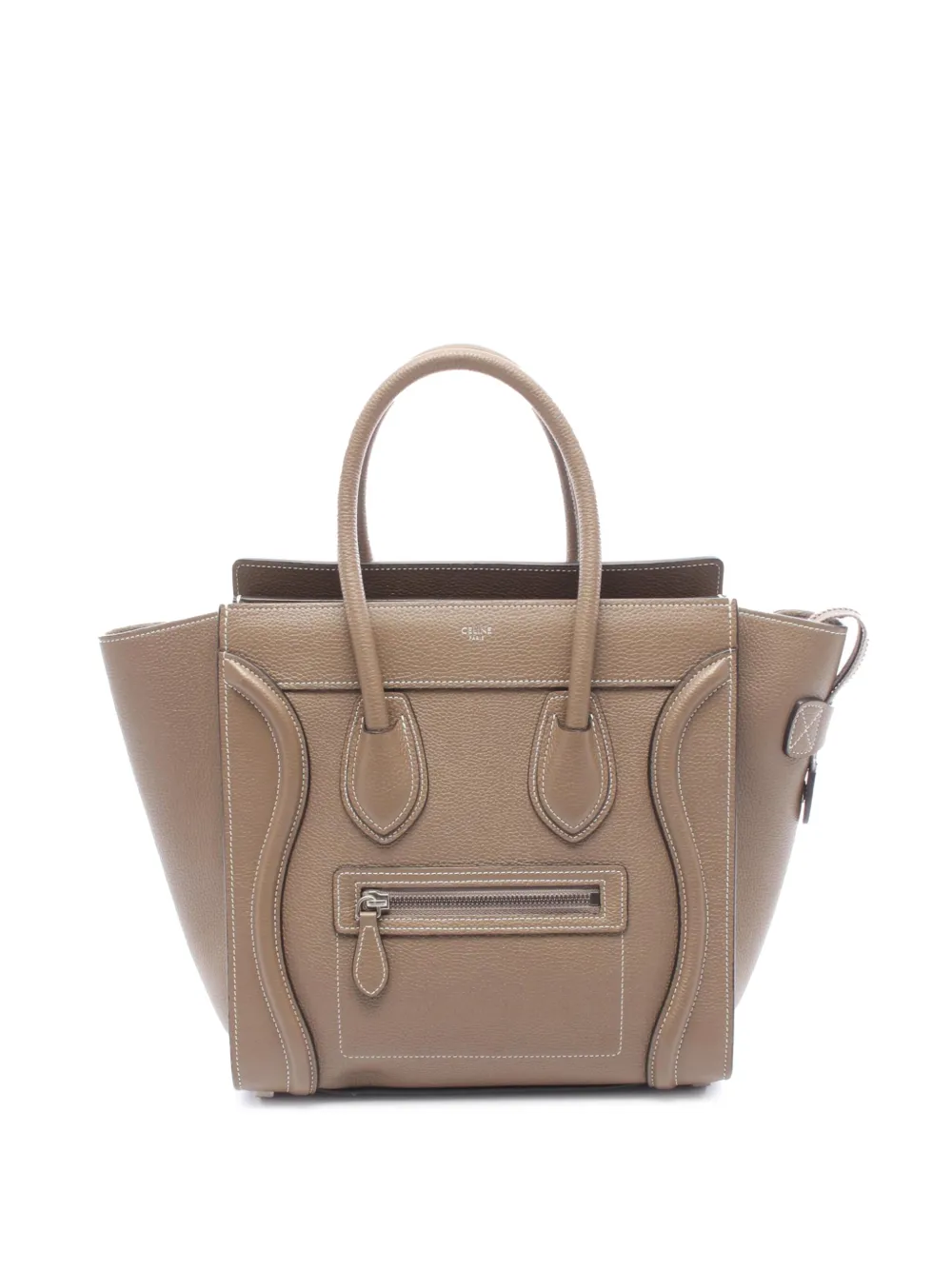 Celine Pre-Owned Borsa tote Luggage micro in pelle 2010-2026 - Marrone