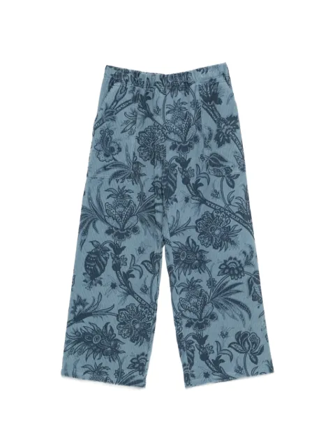 ETRO KIDS pantalones con estampado floral