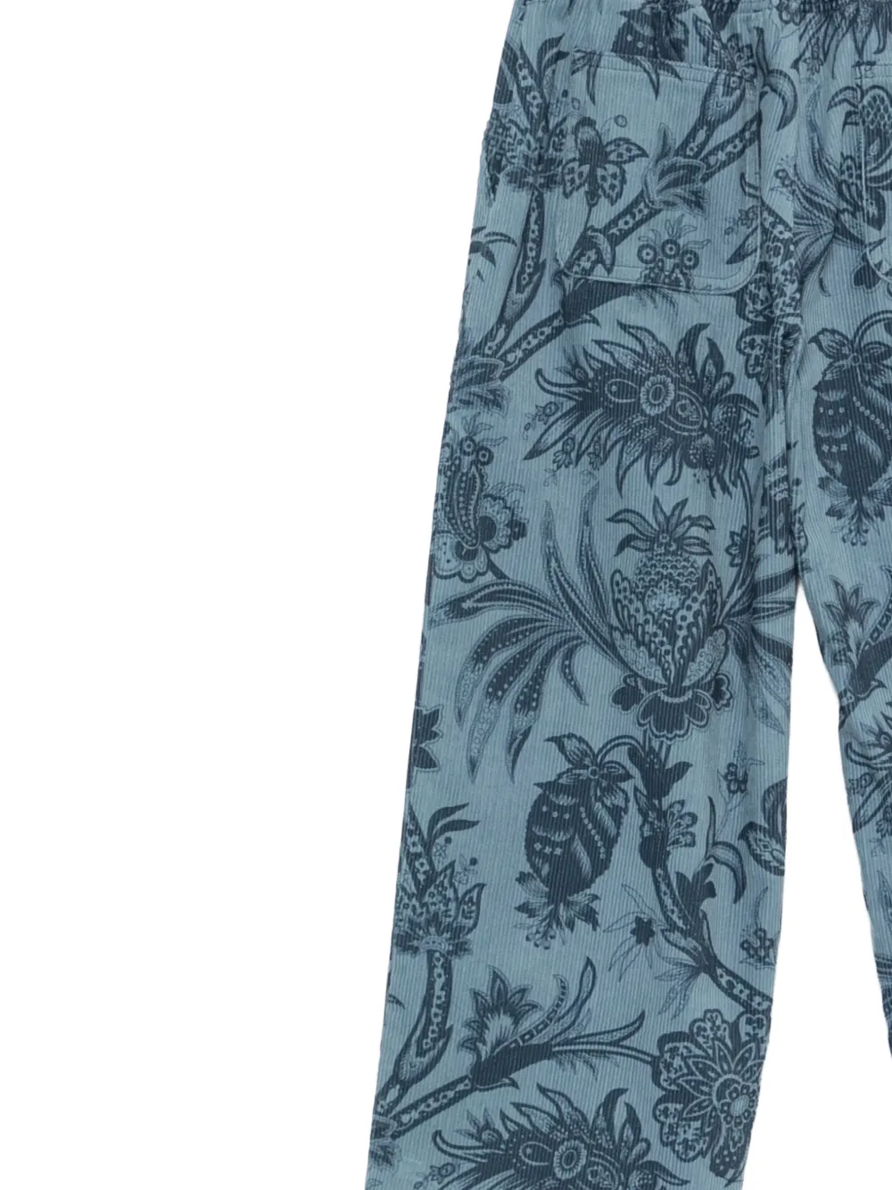 ETRO KIDS Ribfluwelen broek Blauw