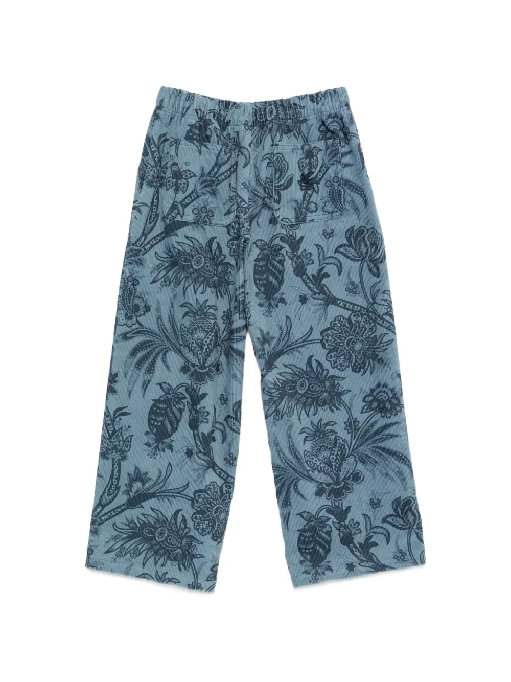 ETRO KIDS Ribfluwelen broek Blauw