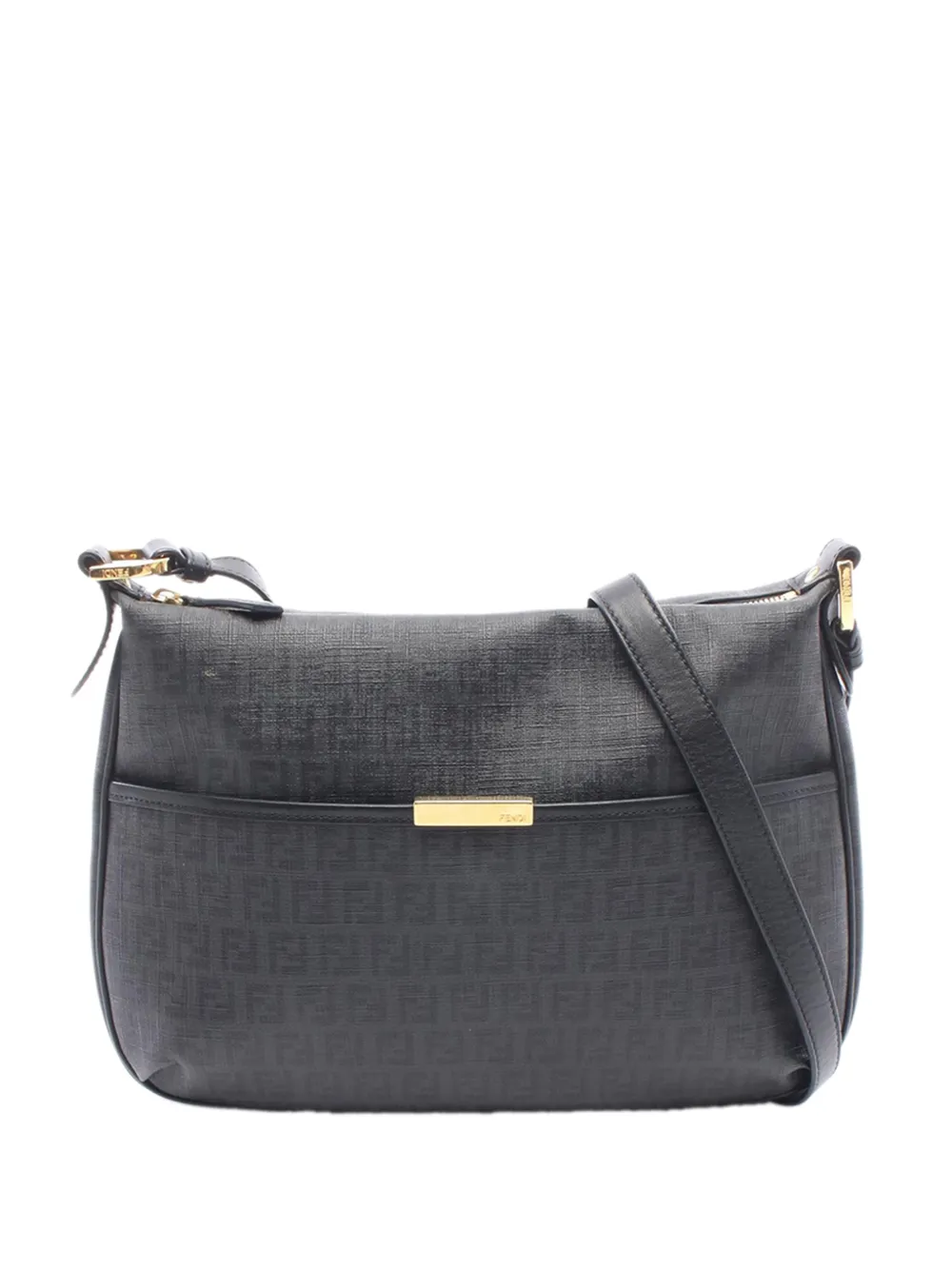 Fendi Pre-Owned Borsa a tracolla con motivo Zucchino 2010-2026 - Nero
