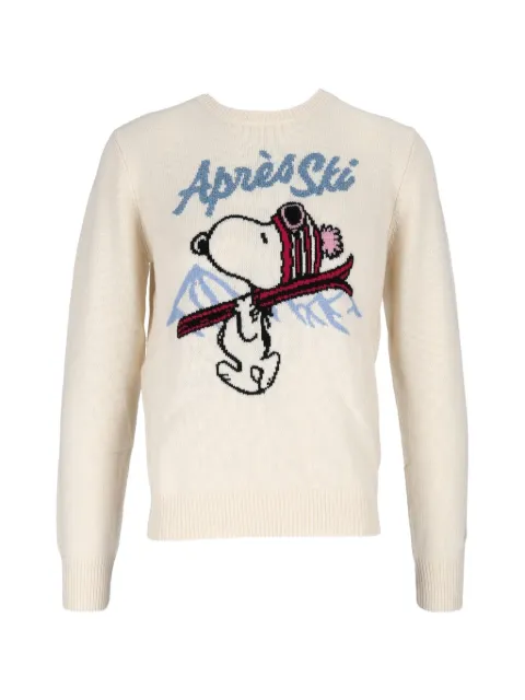 MC2 Saint Barth x Snoopy-intarsia lurex-knit sweater