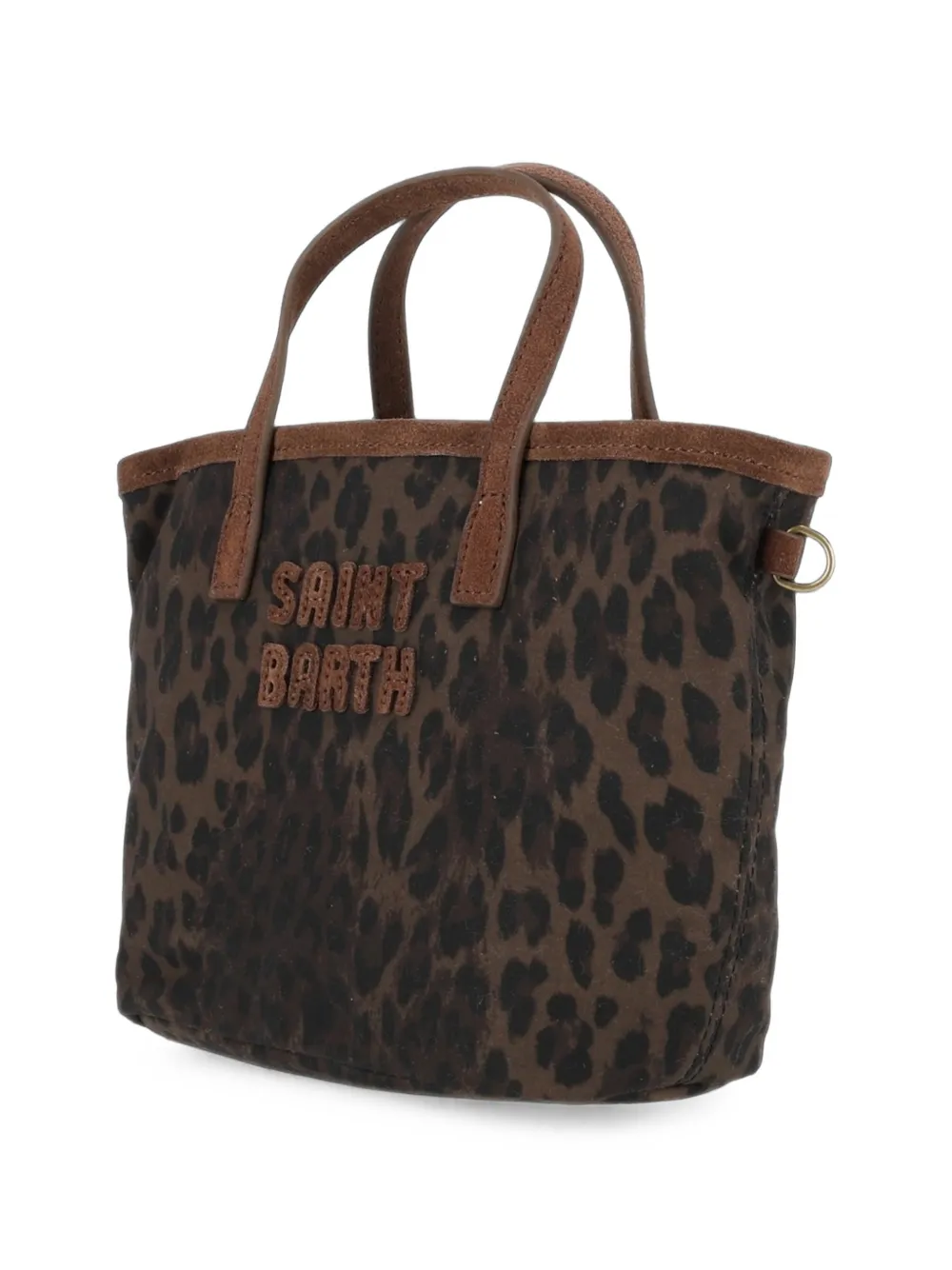 MC2 Saint Barth mini City leopard-print tote bag Bruin