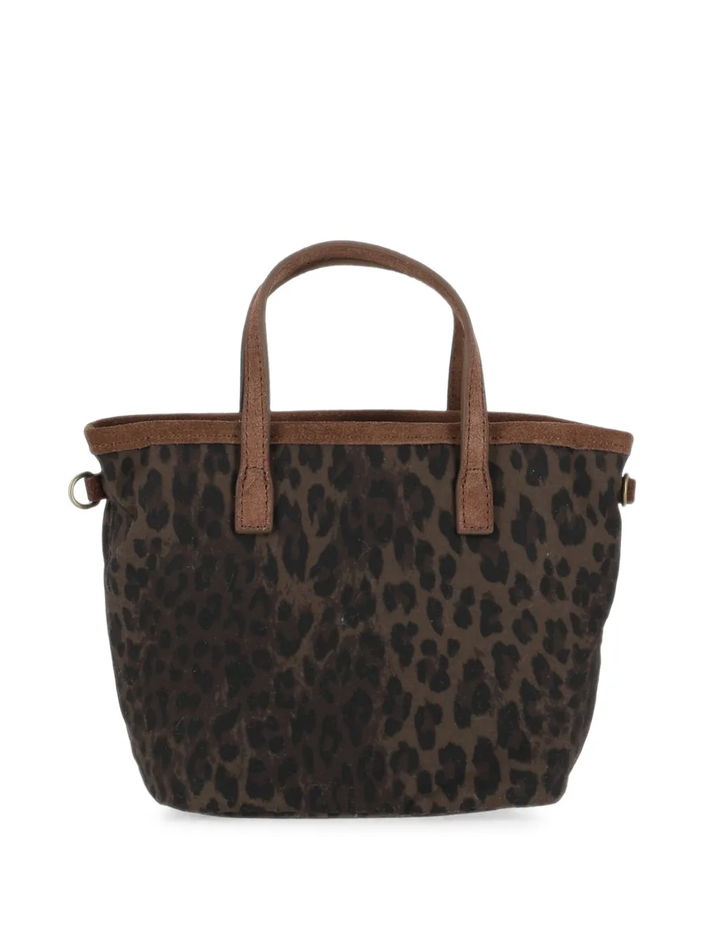 MC2 Saint Barth mini City leopard-print tote bag Bruin
