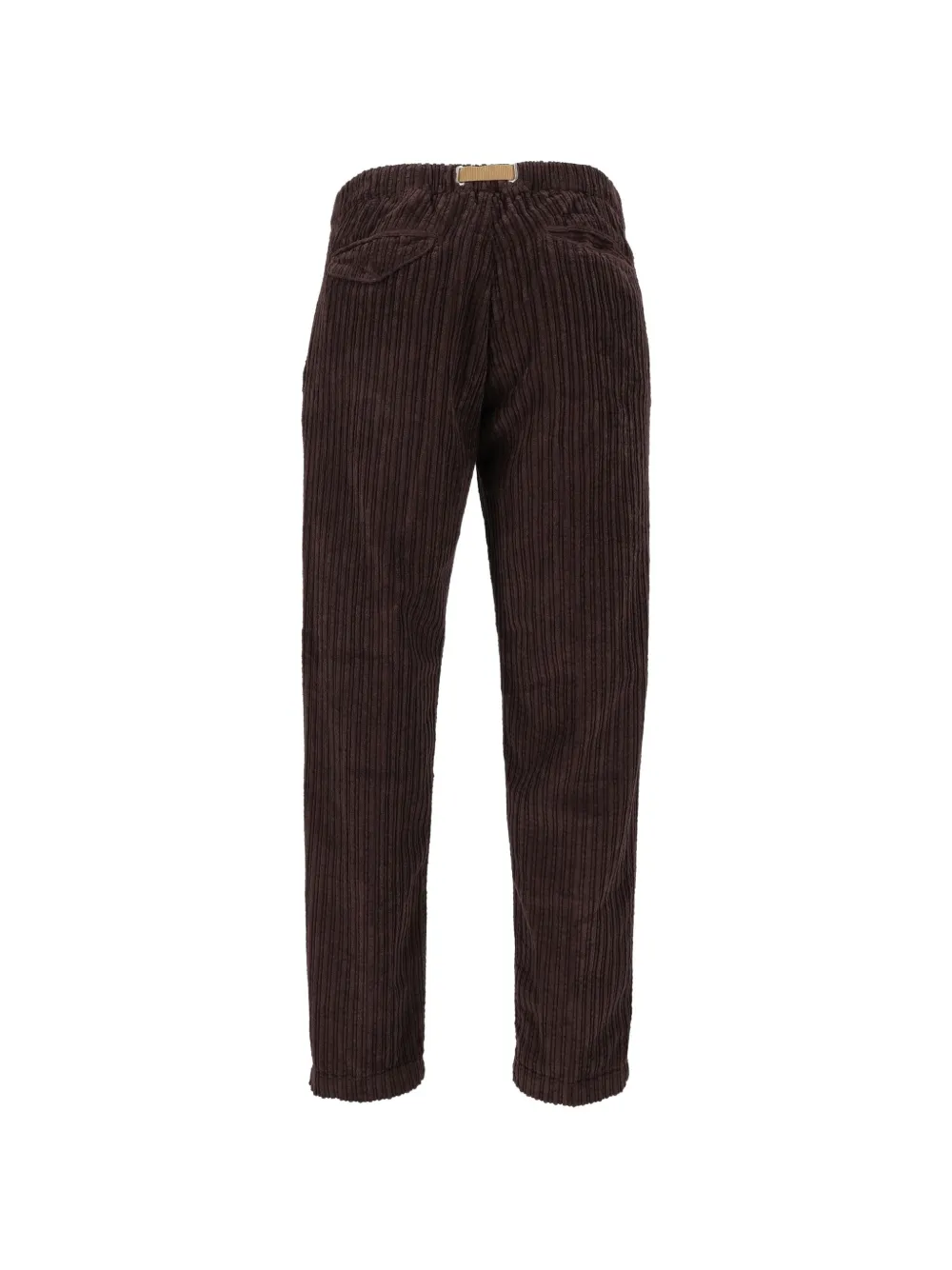 White Sand Ribfluwelen broek met brede streep Bruin