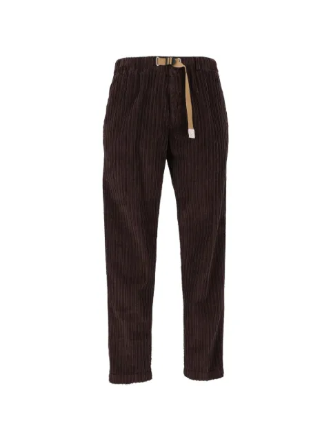 White Sand wide-stripe corduroy trousers