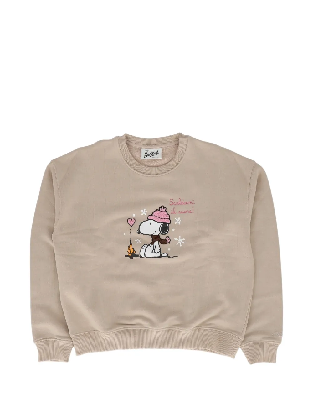 MC2 Saint Barth Kids x Peanuts sweater met print Beige