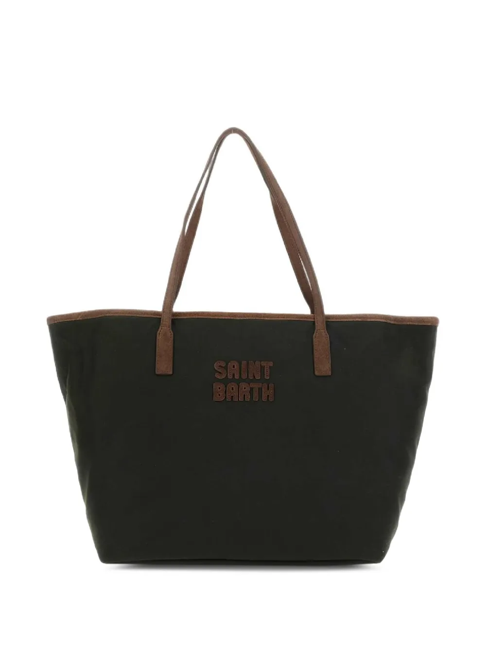 MC2 Saint Barth City shopper met logo Groen