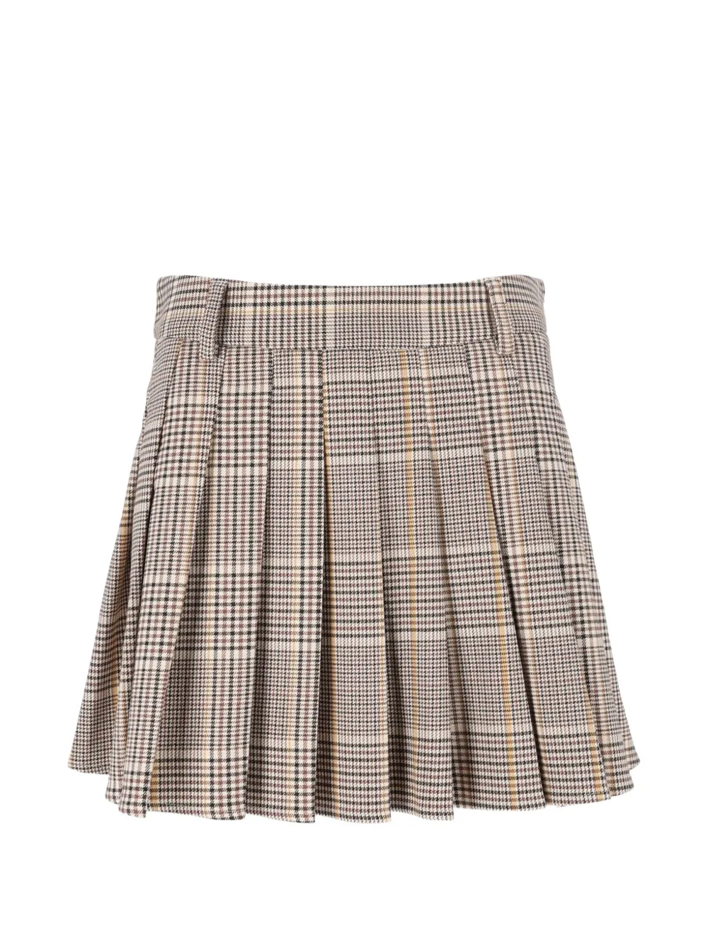 MC2 Saint Barth pleated check skirt