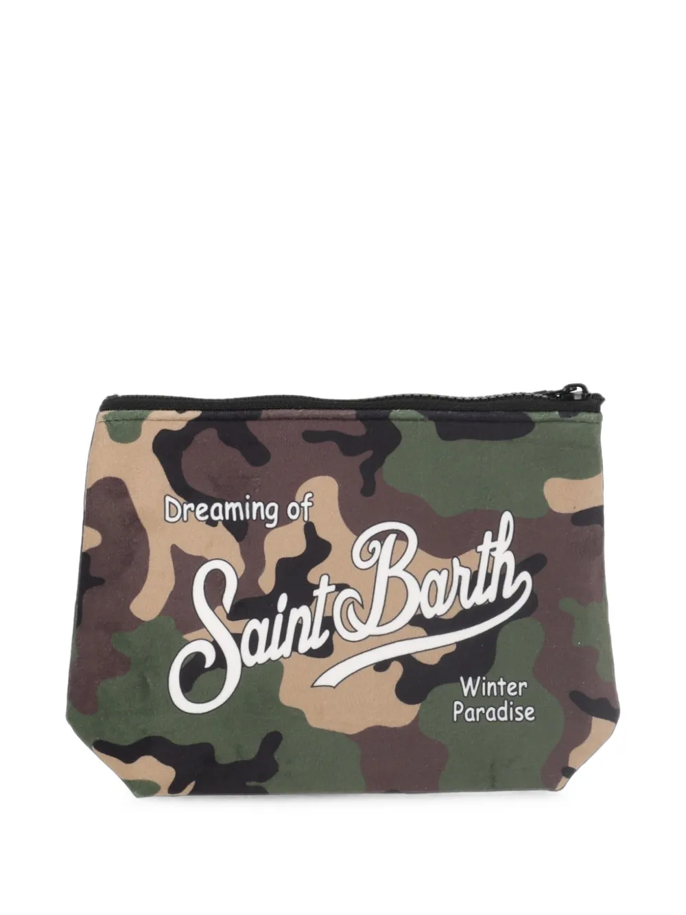 MC2 Saint Barth Aline clutch met camouflageprint Groen