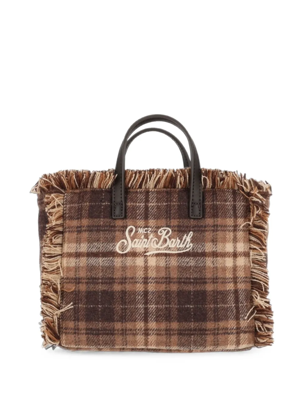 MC2 Saint Barth Vanity Mini Tartan shopper Bruin