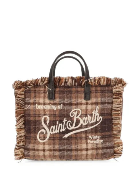 MC2 Saint Barth Vanity Mini Tartan tote bag