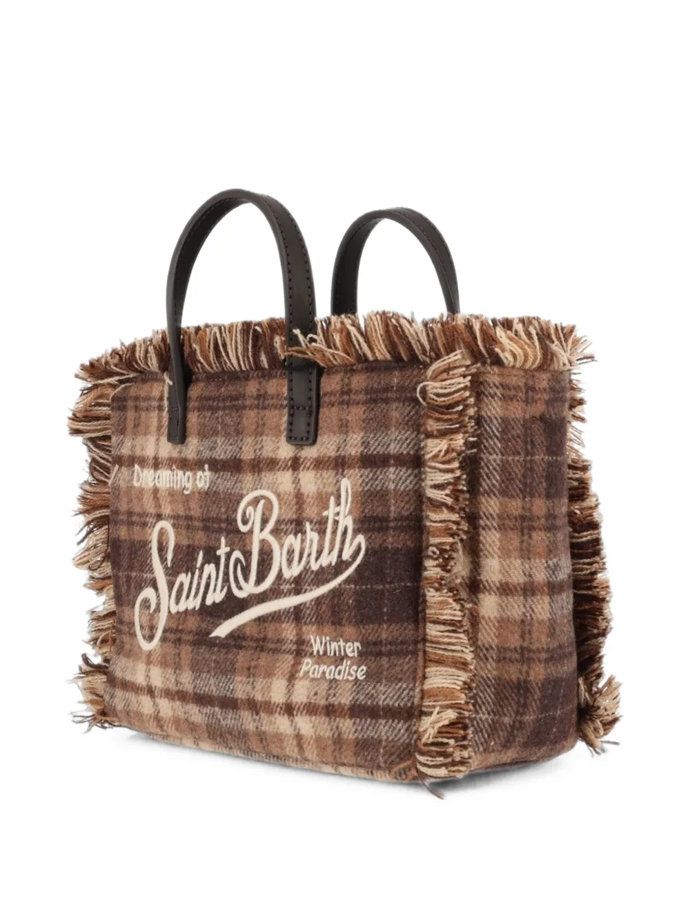 MC2 Saint Barth Vanity Mini Tartan shopper Bruin