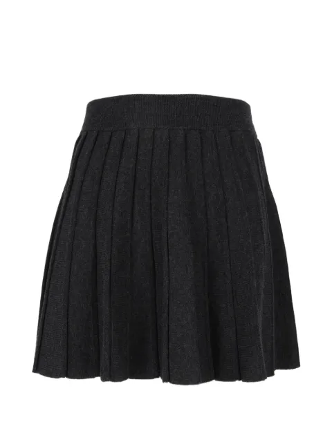 MC2 Saint Barth pleated knitted mini skirt