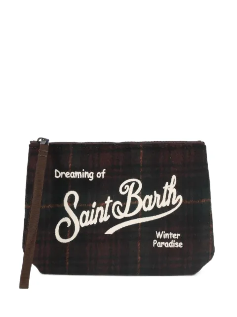 MC2 Saint Barth Aline tartan-check clutch bag