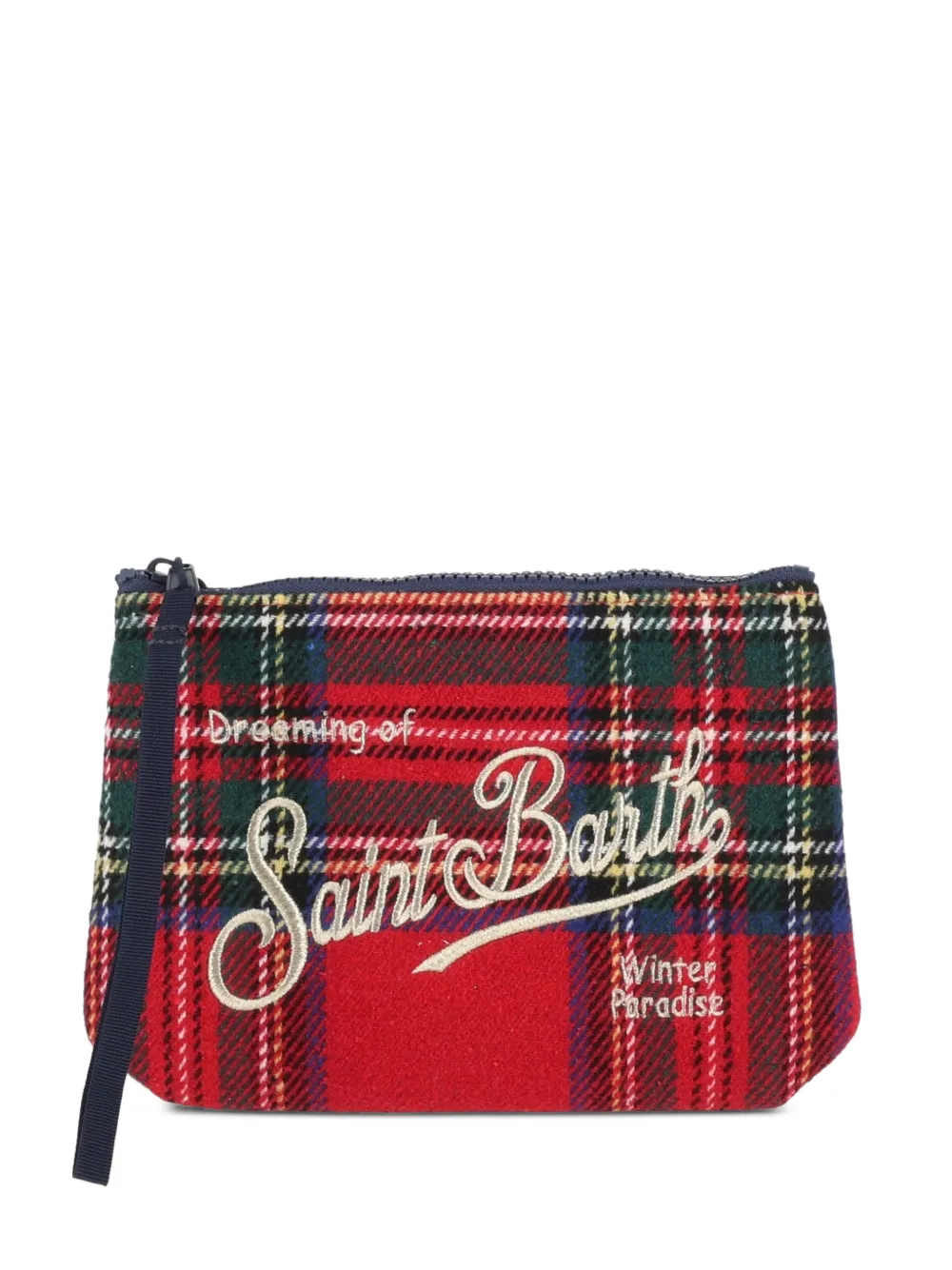 MC2 Saint Barth pochette Aline à motif tartan - Rouge