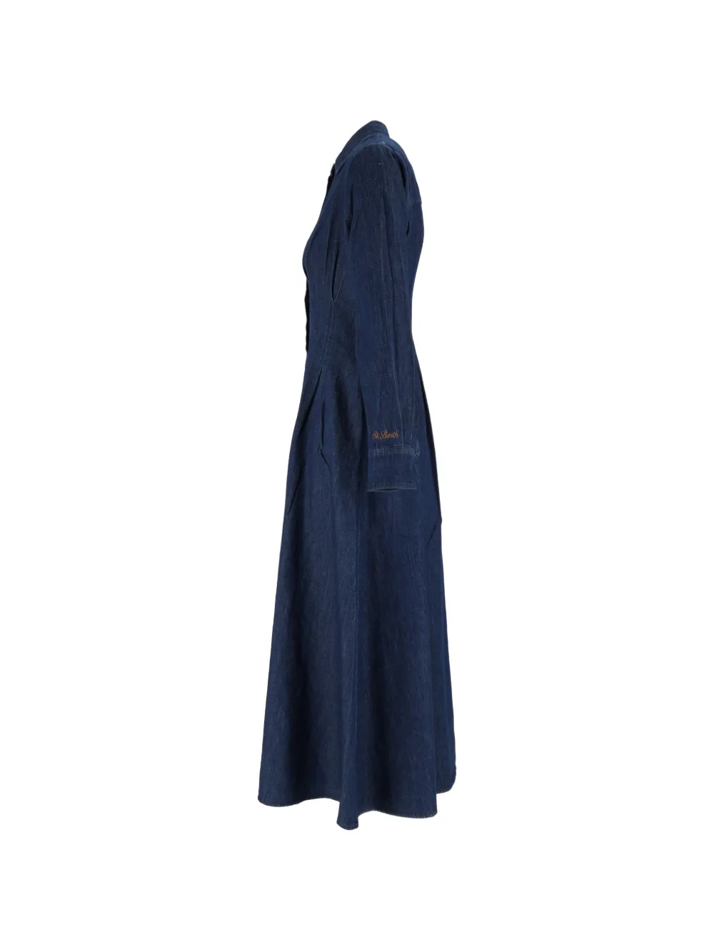MC2 Saint Barth Alys denim midi-jurk Blauw