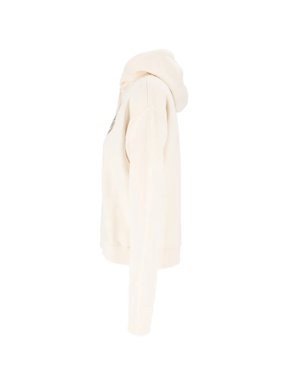 MC2 Saint Barth Katoenen hoodie met geborduurd logo Beige