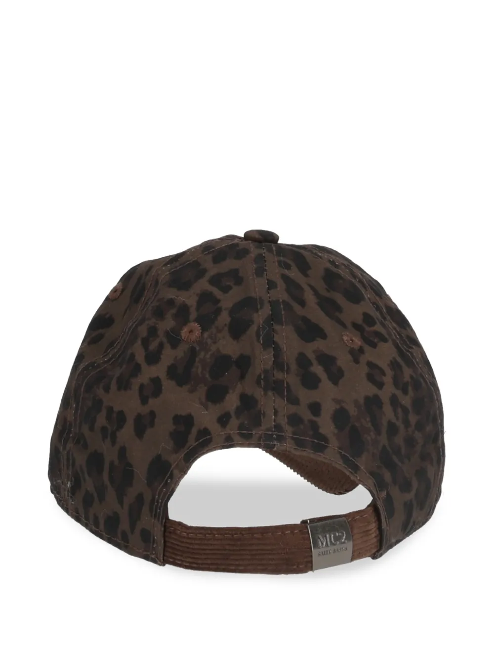 MC2 Saint Barth Honkbalpet met luipaard-print Bruin