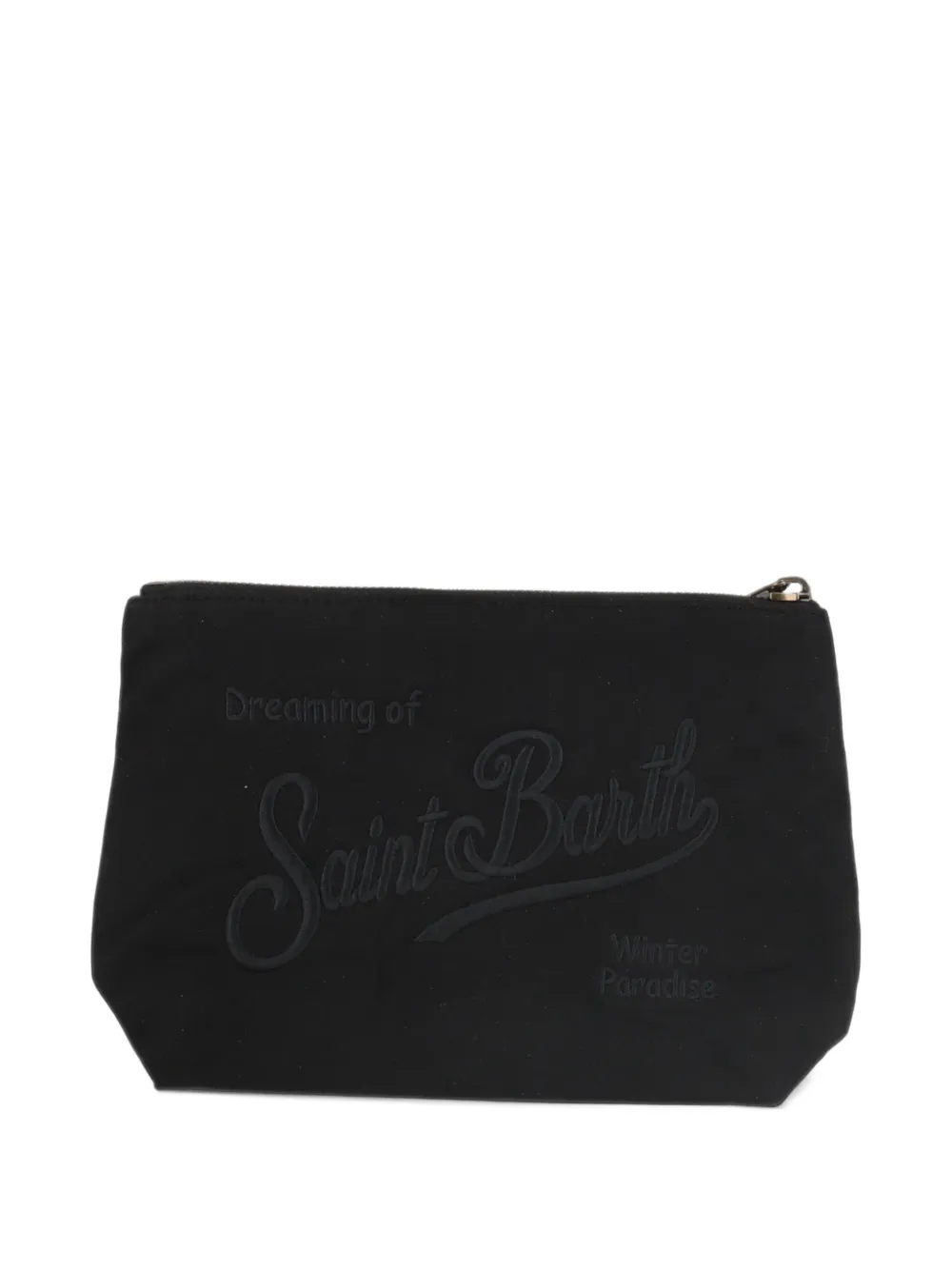MC2 Saint Barth Aline embroidered clutch bag Zwart