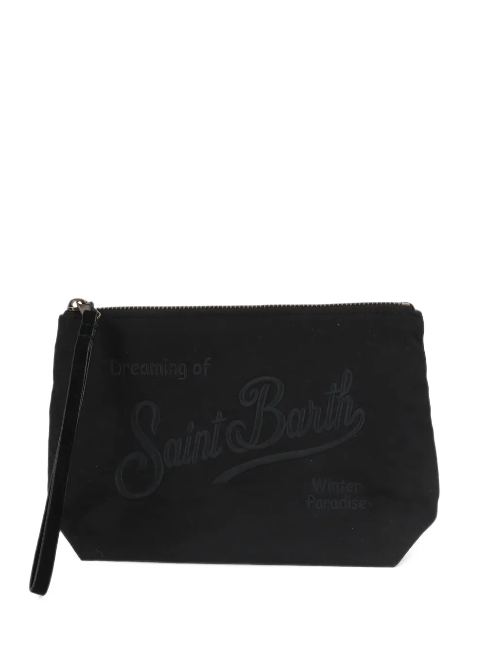 MC2 Saint Barth Aline embroidered clutch bag Zwart
