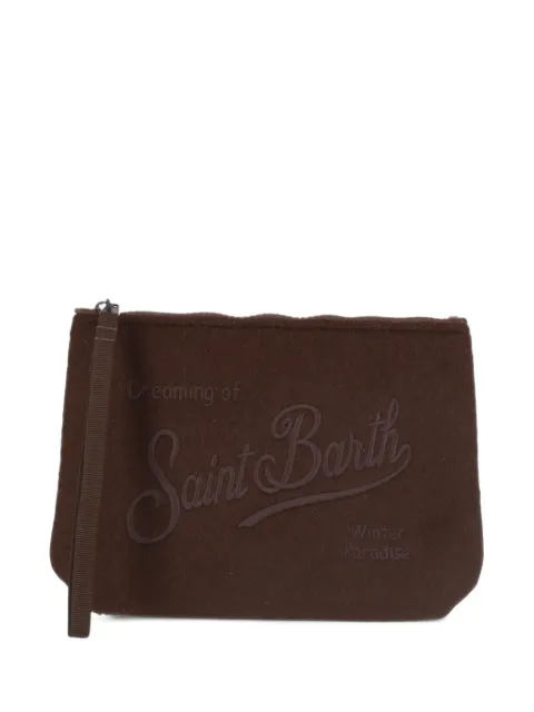 MC2 Saint Barth Aline logo-embroidered clutch bag
