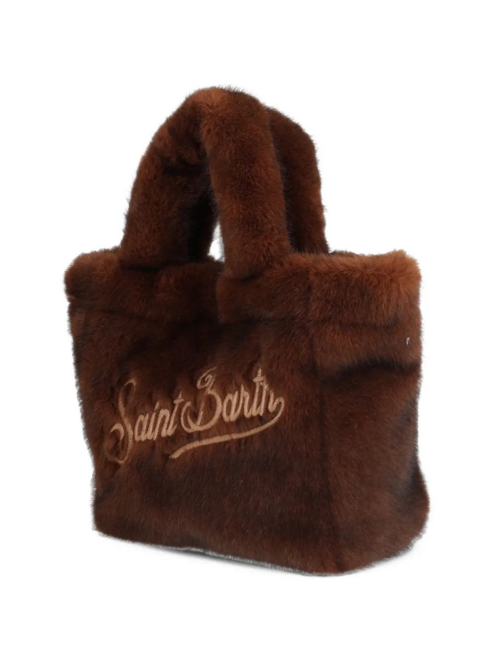 MC2 Saint Barth Vanity mini faux-fur tote bag Bruin