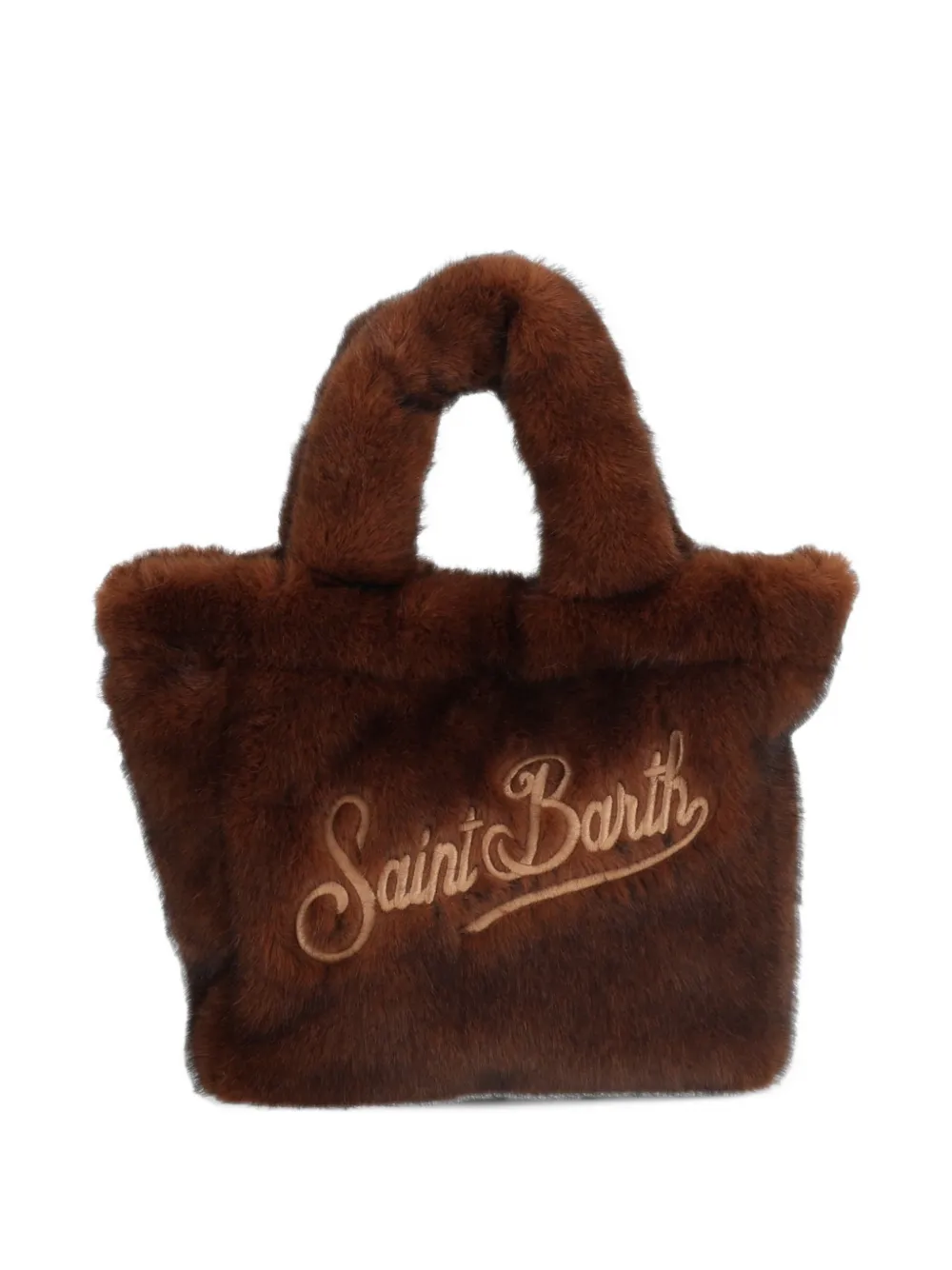 MC2 Saint Barth Vanity mini faux-fur tote bag Bruin