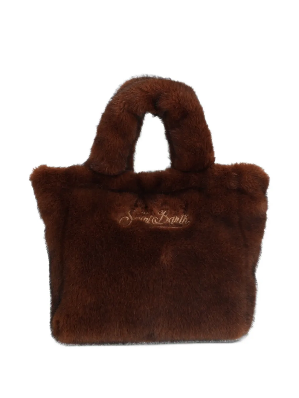 MC2 Saint Barth Vanity mini faux-fur tote bag Bruin