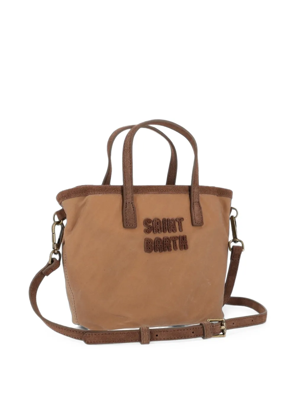 MC2 Saint Barth logo-lettering tote bag Bruin