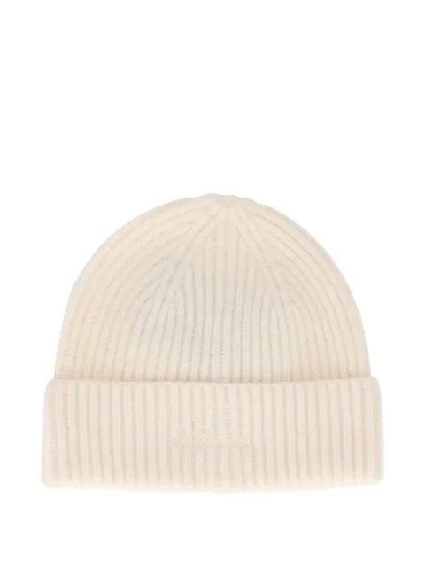 MC2 Saint Barth Moss wool beanie hat with logo embroidery
