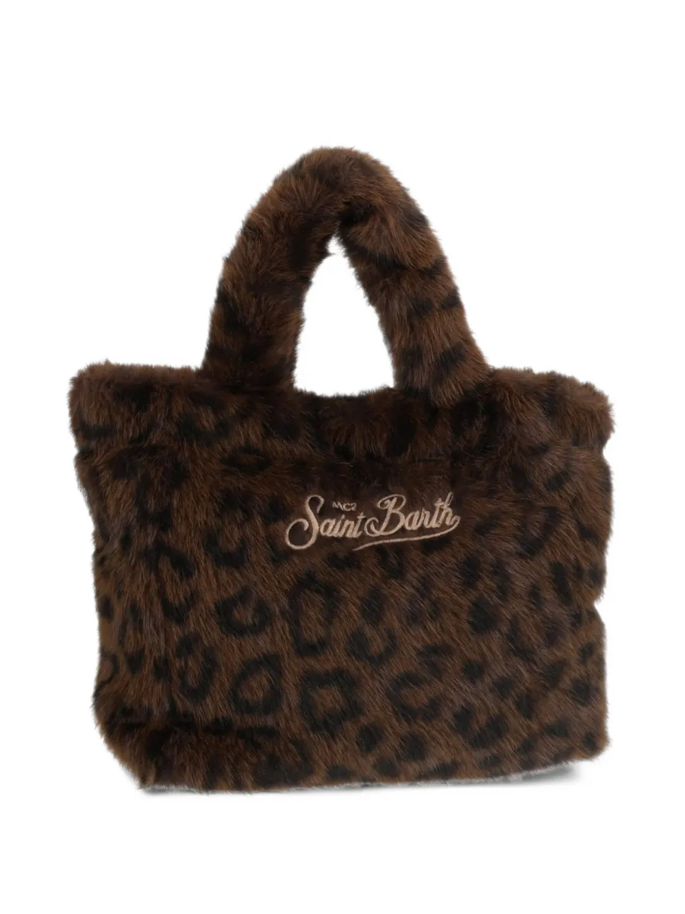 MC2 Saint Barth Vanity mini-shopper met luipaard-print Bruin