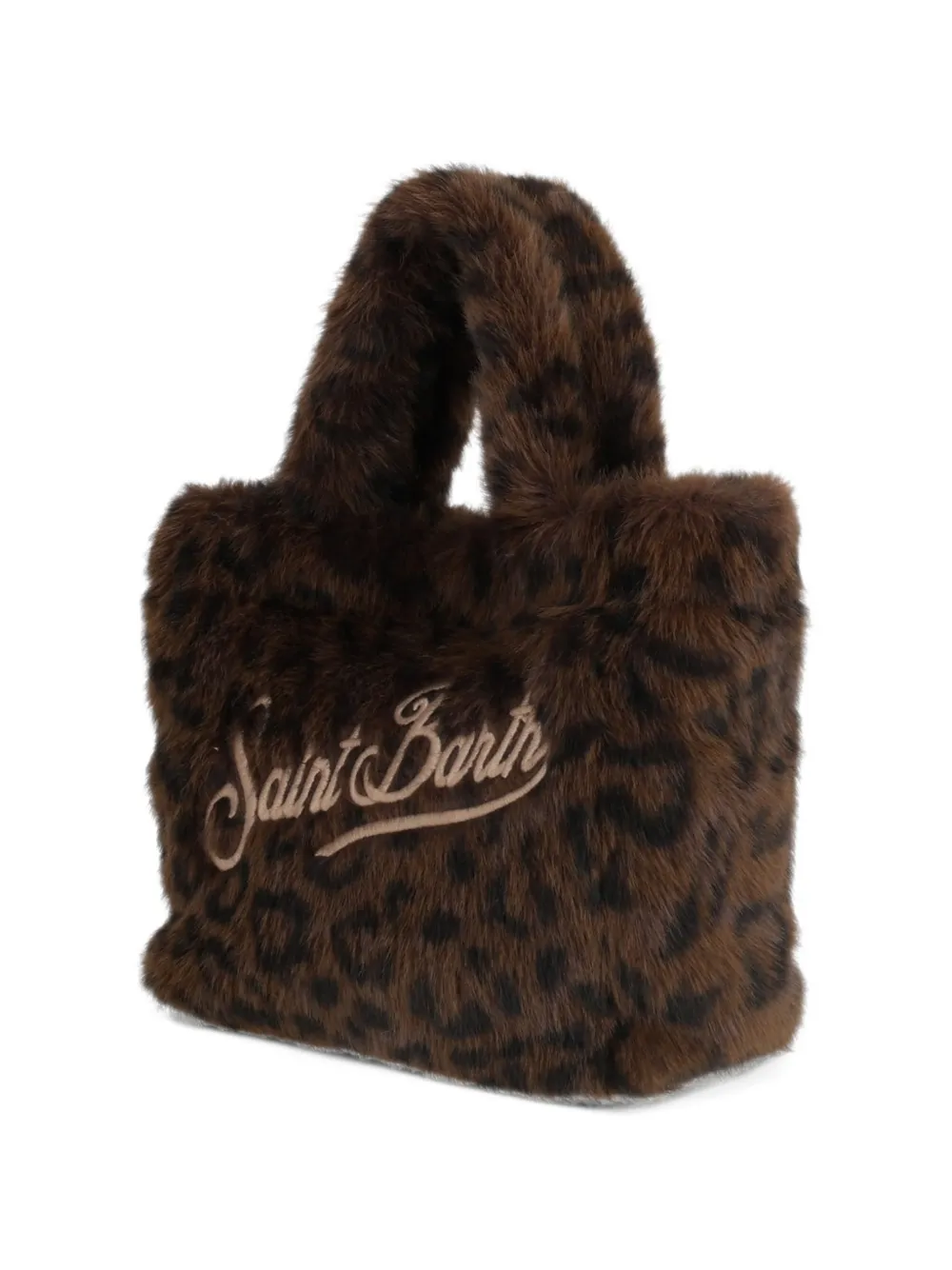 MC2 Saint Barth Vanity mini-shopper met luipaard-print Bruin