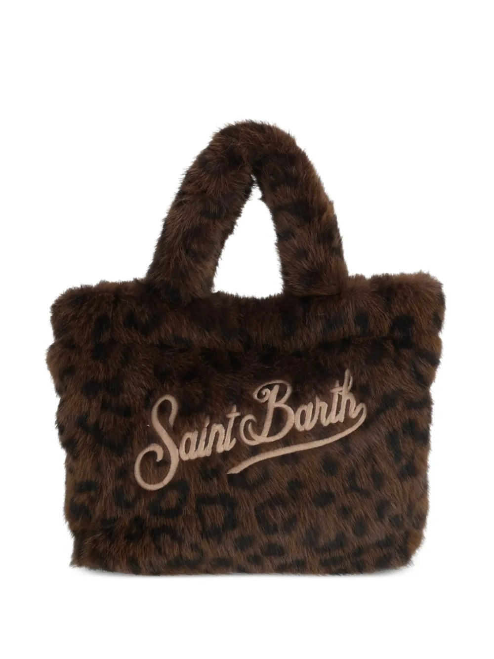 MC2 Saint Barth Vanity mini-shopper met luipaard-print Bruin