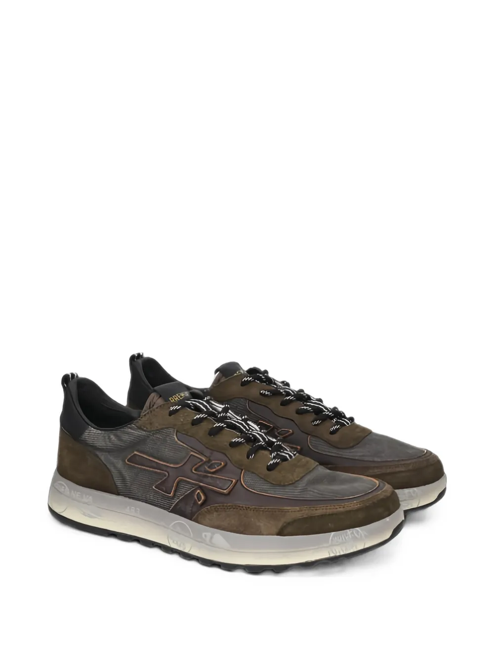 Premiata Nous 8685 panelled sneakers Groen