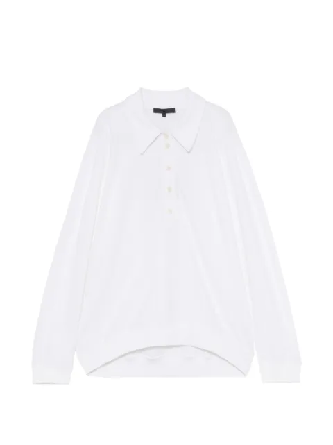 Tibi polo liviano estilo sudadera