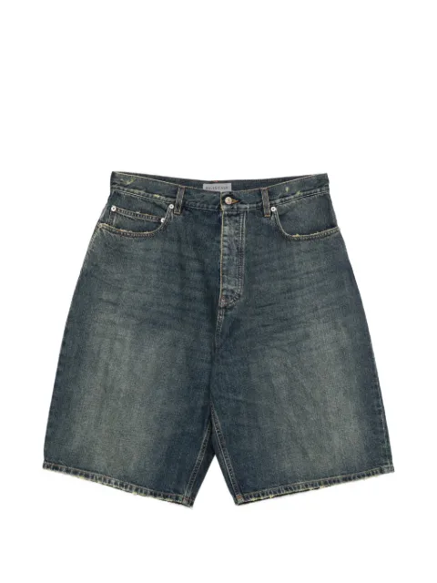 Balenciaga faded denim shorts