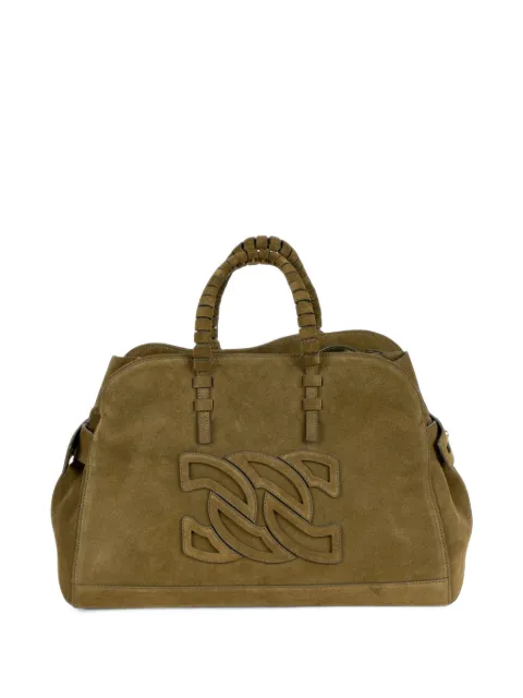 Casadei mini Park Avenue suede tote bag