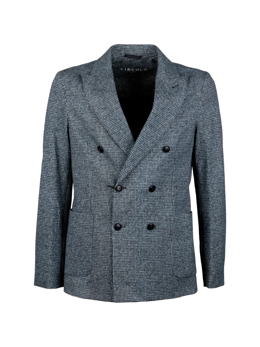 Circolo 1901 double-breasted houndstooth blazer - Grigio