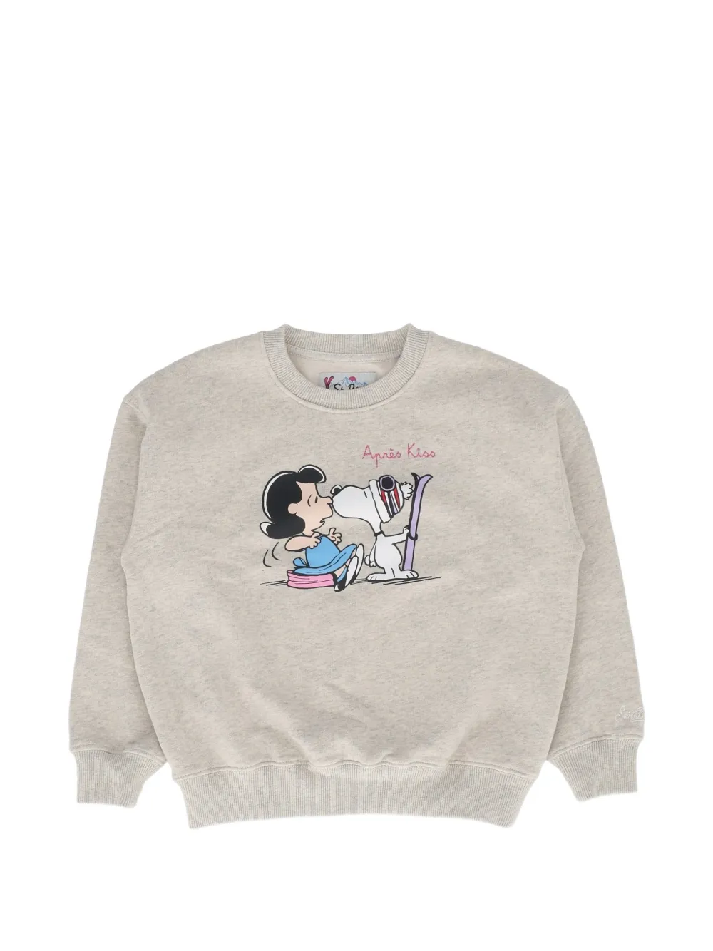 MC2 Saint Barth Kids sweat Briony W-Snoopy Lucy Apres Kiss - Tons neutres