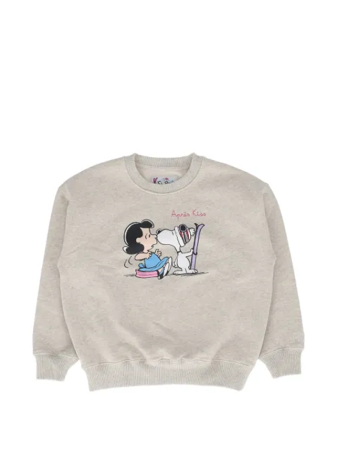MC2 Saint Barth Kids Briony W-Snoopy Lucy Apres Kiss sweatshirt