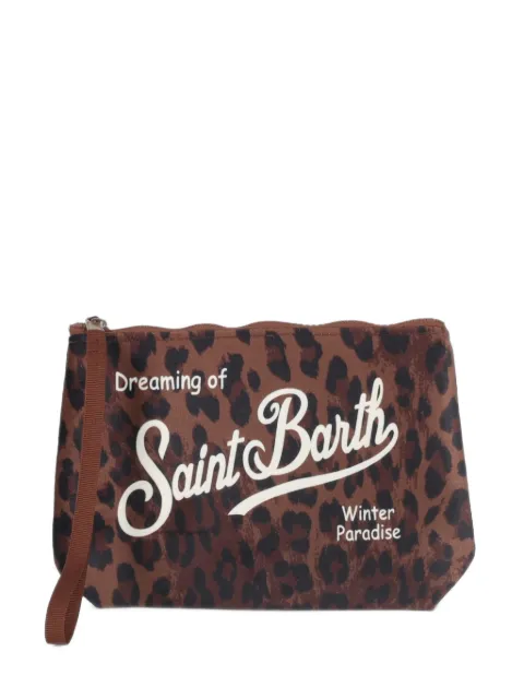 MC2 Saint Barth Aline leopard-print clutch bag