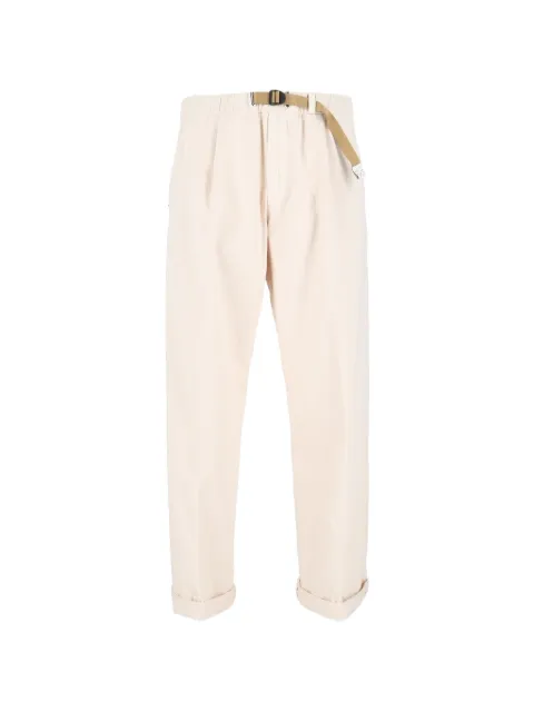 White Sand belted pleated trousers