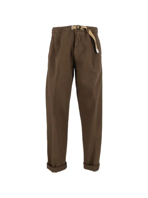 White Sand belted selvedge trousers