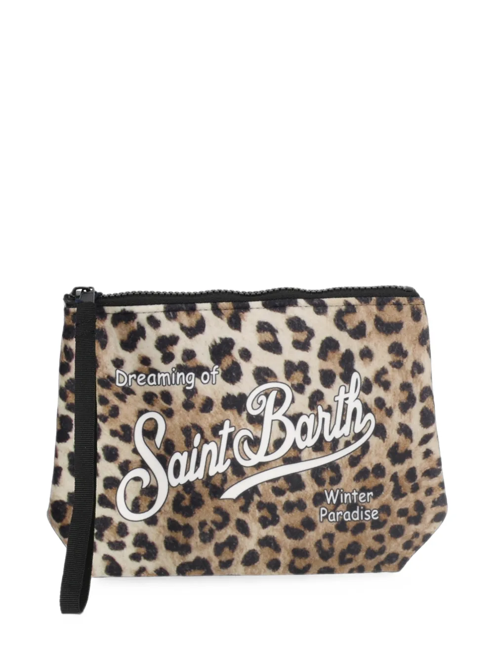 MC2 Saint Barth Aline leopard-print clutch bag - Tons neutres