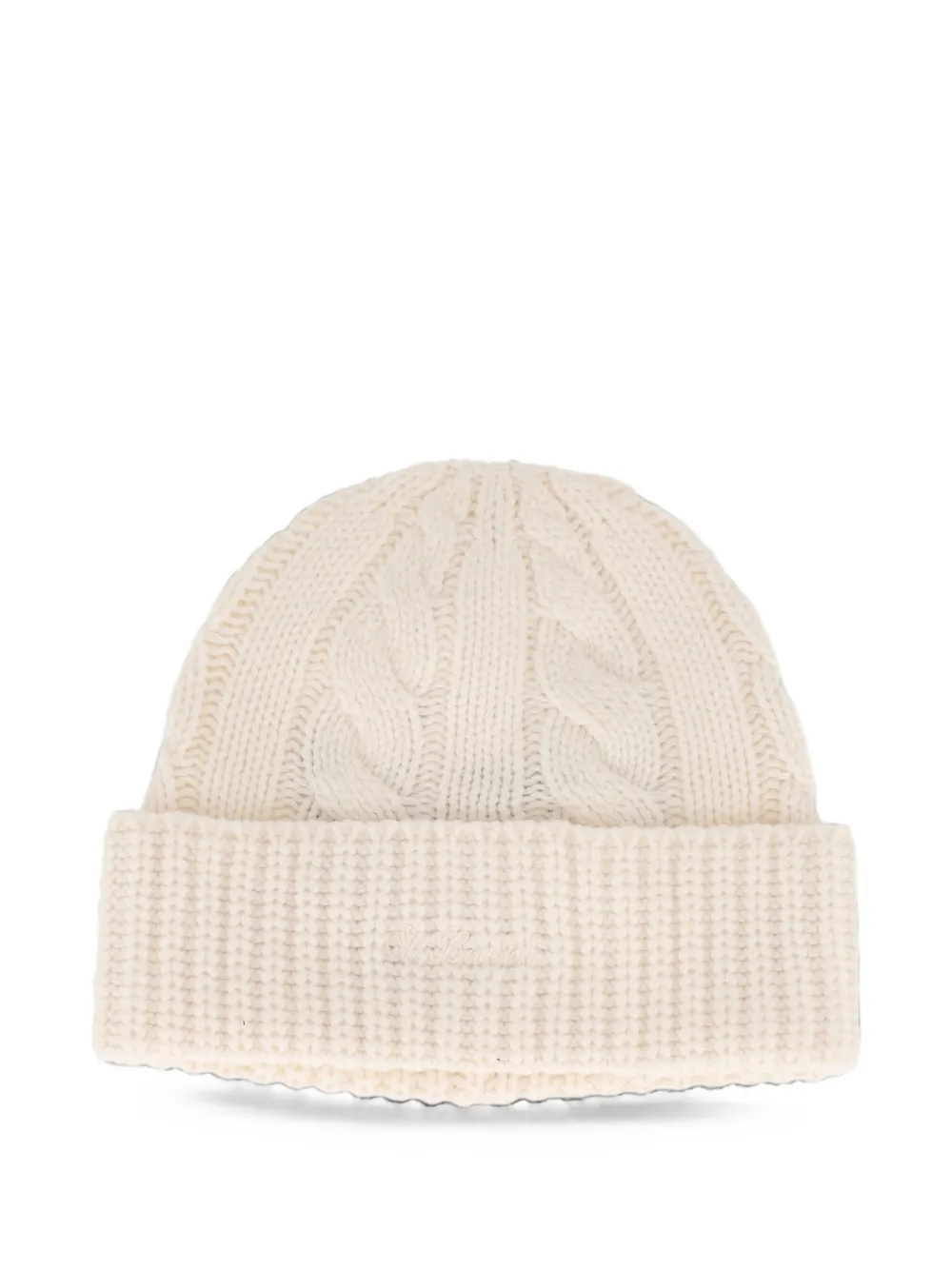 MC2 Saint Barth Moss cable-knit beanie hat