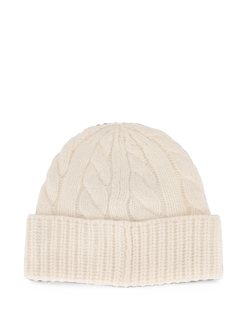 MC2 Saint Barth Moss kabelgebreide muts Beige
