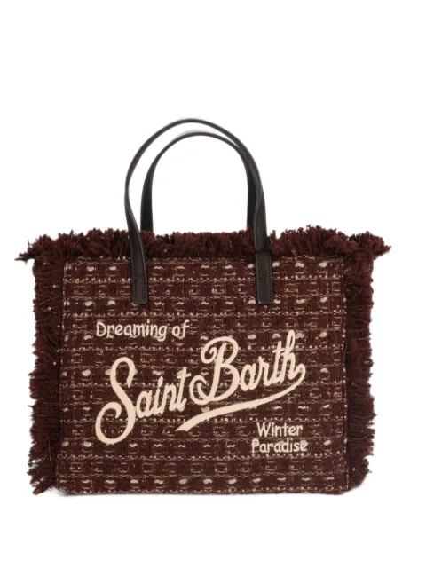MC2 Saint Barth Colette Tote Bag aus ausgefranstem Tweed